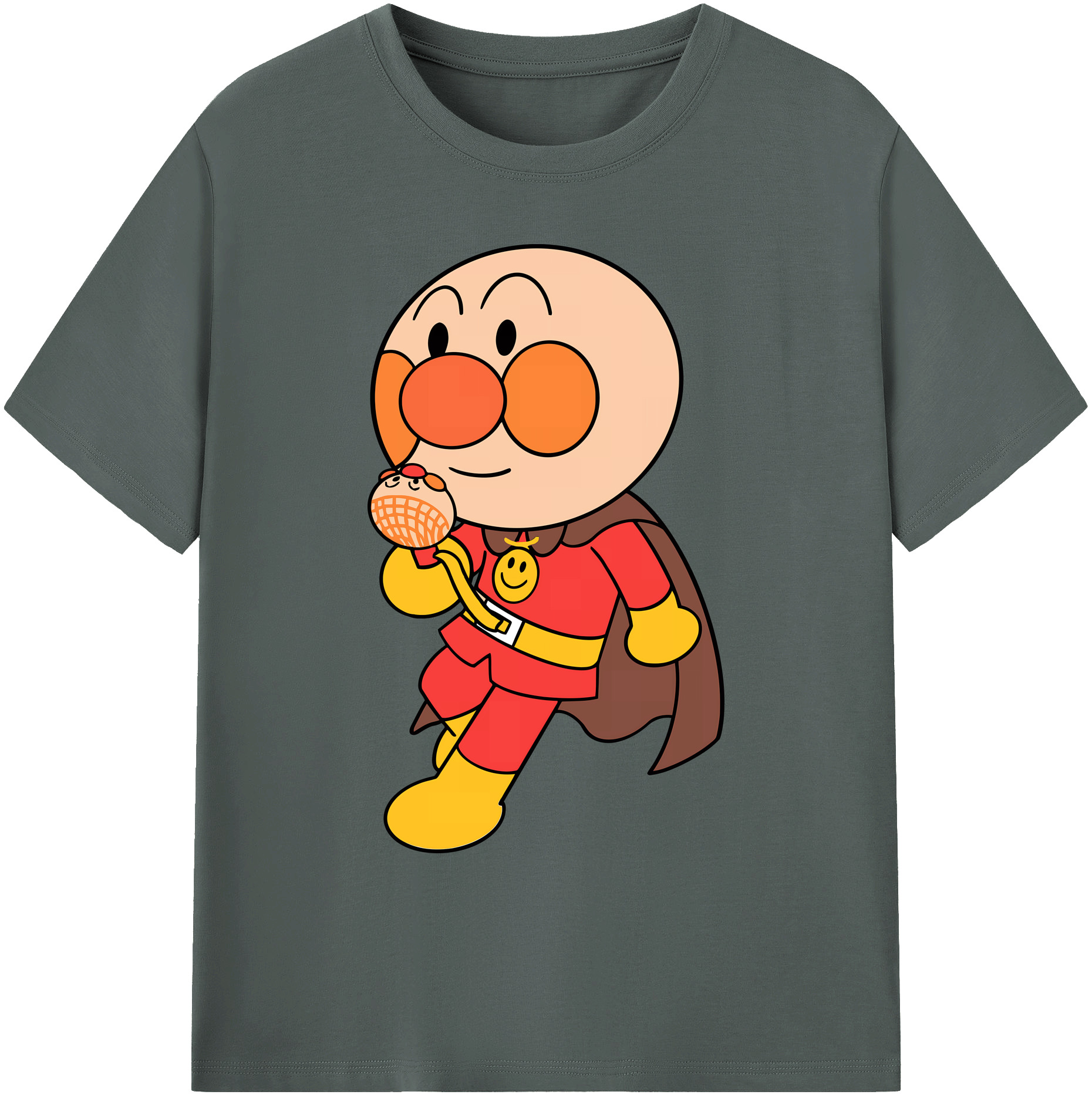 （画像用） アンパンマン Anpanman 綿100％ メンズ半袖Tシャツ｜肌触りやわらか＆通気性
